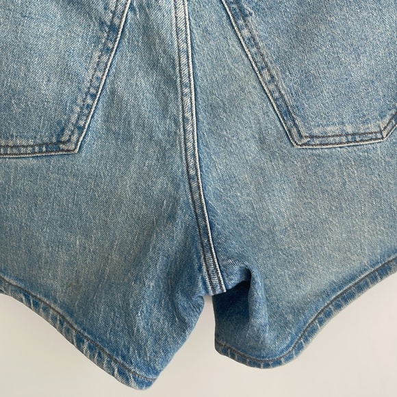 Madewell The Curvy Perfect Vintage Mid-Length Jean Short in Wainfleet Wash - Picture 7 of 8